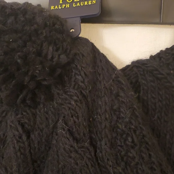 Polo Ralph Lauren Scarf and Hat Set/Black